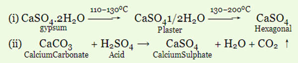chemical formula of calcium sulphate