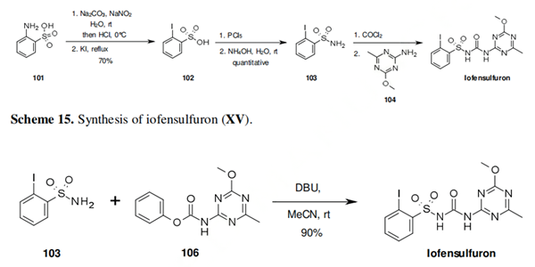 Iofensulfuron synthesis