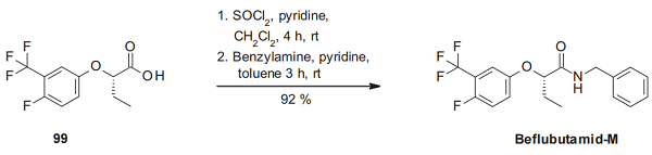 Butanamide, 2-[4-fluoro-3-(trifluoromethyl)phenoxy]-N-(phenylmethyl)-, (2S)-