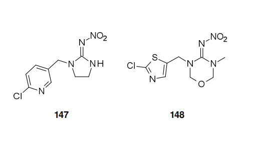Imidacloprid (147) and thiamethoxam (148)