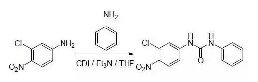 CDI与芳香伯胺反应生成脲 