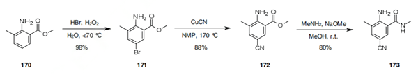 Synthesis of intermediate 173