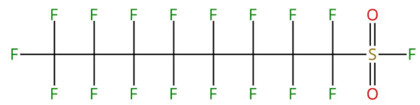 图1全氟辛基磺酰氟的结构式