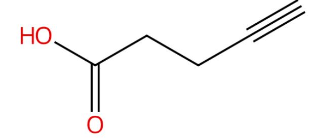 图14-戊炔酸的结构式
