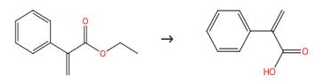 Fig. 3 The synthesis route of atropic acid