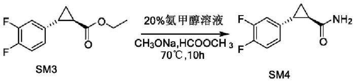 (1R,2S)-REL-2-(3,4-二氟苯基)环丙胺盐酸盐的合成步骤二.png