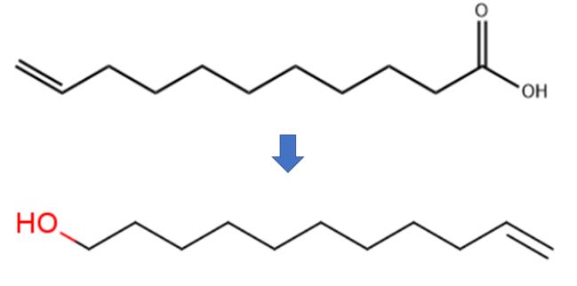 十一烯酸的还原反应