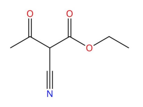 图12-氰基乙酰乙酸乙酯的结构式