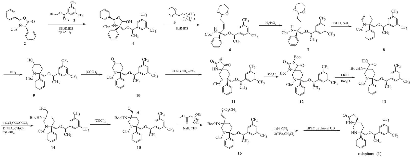 罗拉吡坦的合成方法