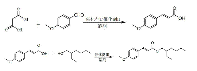 对甲氧基肉桂酸辛酯的合成路线