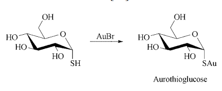 Aurothioglucose synthesis