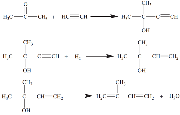 78-79-5 Isoprenesynthesis methodEthynylationDehydration 
