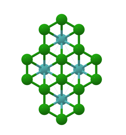 Crystal structure of MOLYBDENUM DIBORIDE