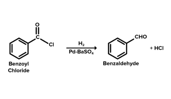 Fig.2: Conversion of Benzoyl chloride into benzaldehyde