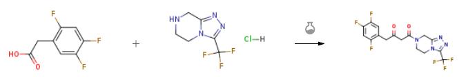 (2Z)-4-氧代-4-[3-(三氟甲基)-5,6-二氢-[1,2,4]三唑并[4,3-a]吡嗪-7-(8H)-基]-1-(2,4,5-三氟苯基)丁-2-酮的合成.png