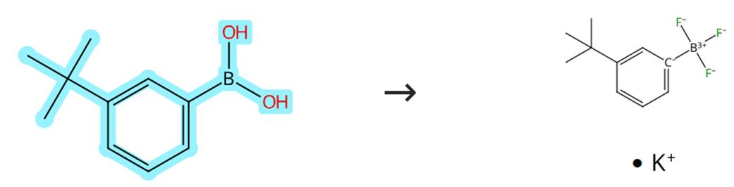 间丁基苯硼酸和氟化钾的络合反应