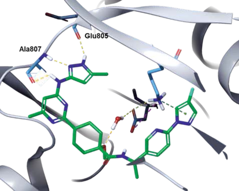 Figure 1. Co-crystal structure of pralsetinib–RET (PDB ID: 7JU5).