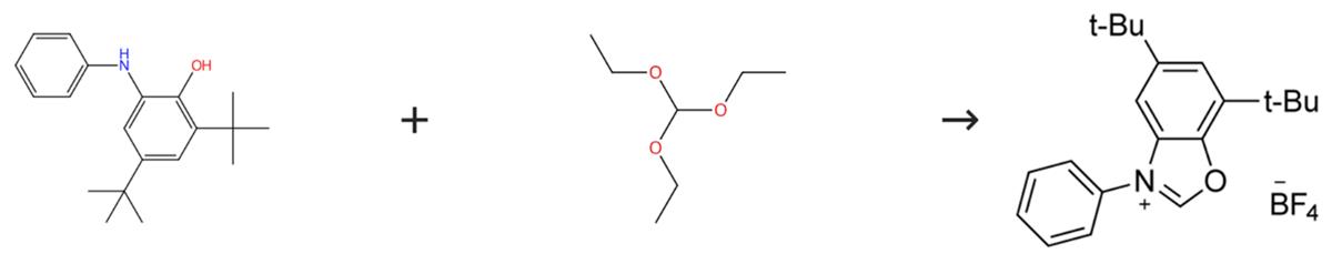 5,7-二叔丁基-3-苯基苯并[D]恶唑-3-鎓四氟硼酸盐的合成方法