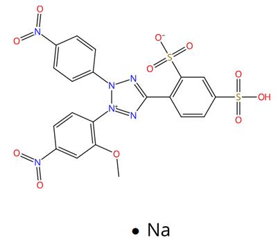2-(2-甲氧基-4-硝基苯)-3-(4-硝基苯)-5-(2,4-二磺基苯)-2H-四氮唑单钠盐的生物应用