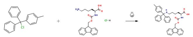 Fmoc-N'-甲基三苯甲基-L-赖氨酸的合成.png