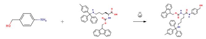 Fmoc-N'-甲基三苯甲基-L-赖氨酸的合成应用.png