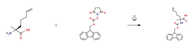 (2R)-2-N-芴甲氧羰基氨基-2-甲基-6-庚烯酸的合成.png