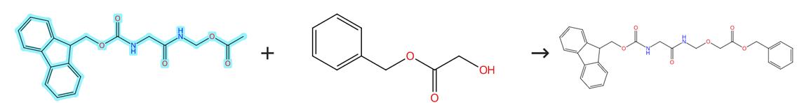 乙酸[[2-(FMOC-氨基)乙酰氨基]甲基]酯的亲核取代反应