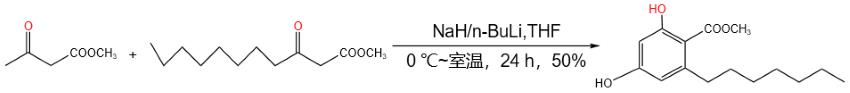 2,4-二羟基-6-庚基-苯甲酸甲酯的合成.png