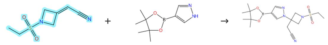 2-[1-(乙基磺酰基)-3-氮杂环丁亚基]乙腈的迈克尔加成反应