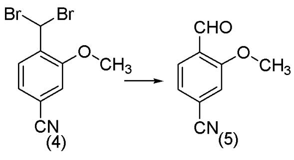 2-甲氧基-4-氰基苯甲醛的合成