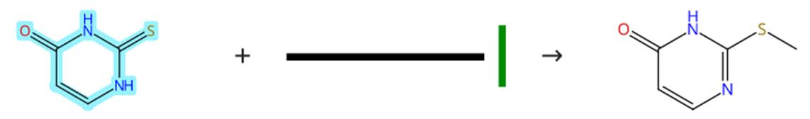 2-硫脲嘧啶的甲基化反应