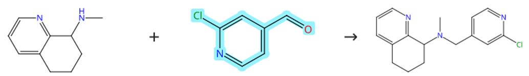 2-氯吡啶-4-甲醛的还原胺化反应