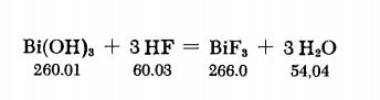 preparation of BISMUTH(III) FLUORIDE