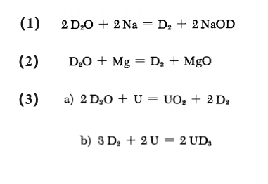 DEUTERIUM synthesis