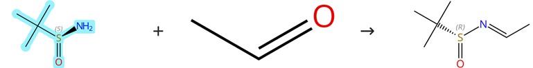 S-叔丁基亚磺酰胺的缩合反应