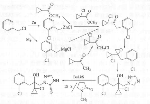 丙硫菌唑合成路线