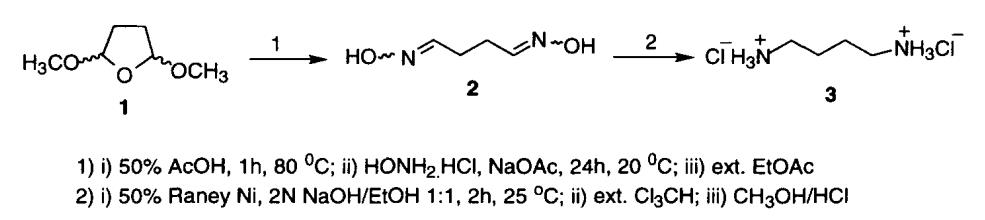 1,4-丁二胺二盐酸盐的合成方法二