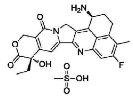 依喜替康甲磺酸盐的结构式.png