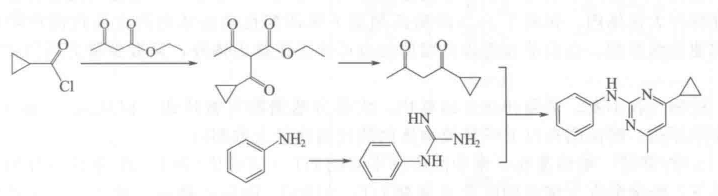 嘧菌环胺的合成路线