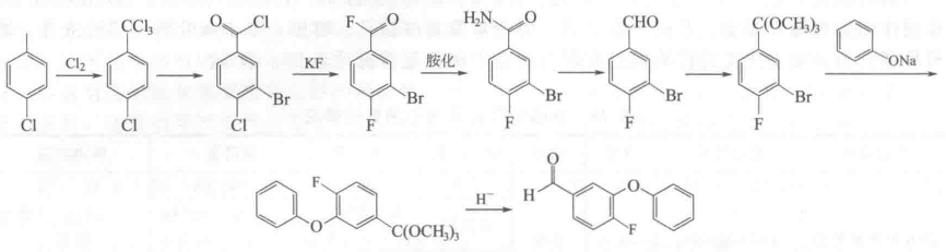 高效氟氯氰菊酯中间体3-苯氧基 4-氟苯甲醛的制备