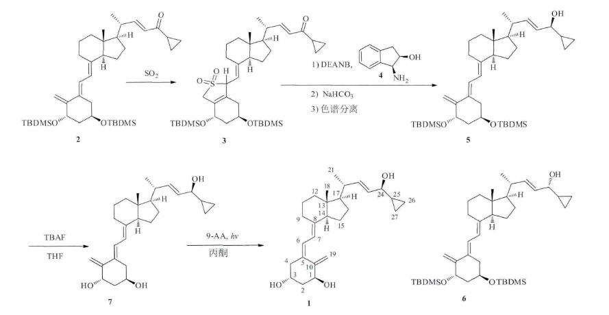 钙泊三醇合成路线