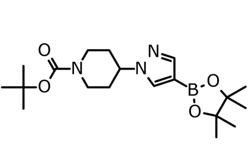 4-[4-(4,4,5,5-四甲基-1,3,2-二氧杂环戊硼烷-2-基)-1H-吡唑-1-基]哌啶-1-甲酸叔丁酯