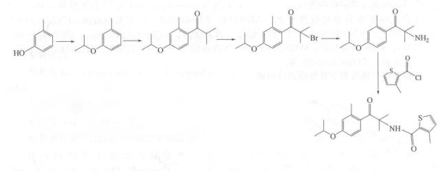 异丙噻菌胺的合成路线