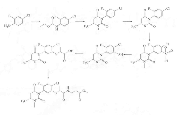 Tiafenacil的合成路线
