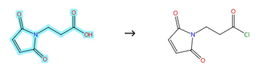 3-马来酰亚胺基丙酸的酰氯化反应