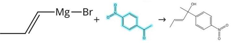 图1 对硝基苯乙酮和格氏试剂的加合反应.png