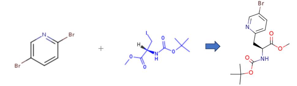 (R)-N-叔丁氧羰基-3-碘代丙氨酸甲酯的偶联反应