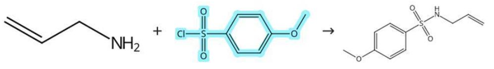 图1 对甲氧基苯磺酰氯和胺的缩合反应.png