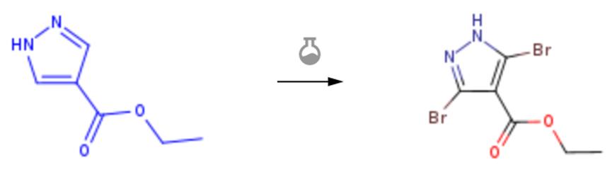 4-吡唑甲酸乙酯的溴化反应