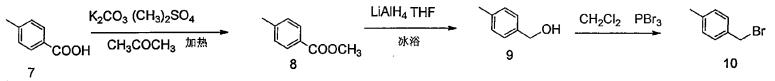 4-甲基溴苄的合成路线